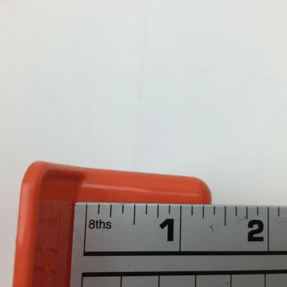 Tupperware Lot Set 2 Rocker & Canister Scoops Sheer White & Orange #292  #1452